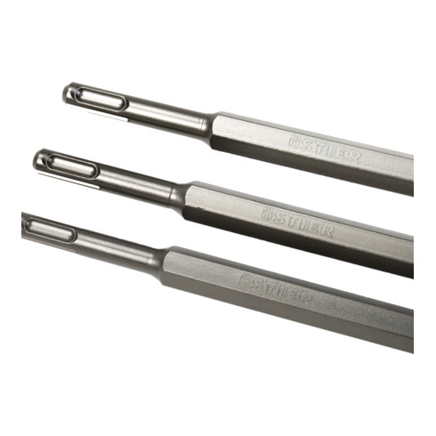 STIER Set di scalpelli, SDS-plus, 3 pezzi