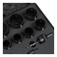 STIER Set di seghe a tazza HSS-Co8 bimetallo 17 pezzi (20, 22, 25, 32, 35, 40, 44, 51, 60, 68, 76 mm)-5
