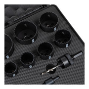 STIER Set di seghe a tazza HSS-Co8 bimetallo 17 pezzi (20, 22, 25, 32, 35, 40, 44, 51, 60, 68, 76 mm)-5