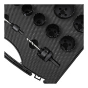 STIER Set di seghe a tazza HSS-Co8 bimetallo, profondità di taglio 44 mm, 14 pezzi (20, 22, 25, 32, 35, 40, 44, 51, 60, 68 e 76 mm)-5