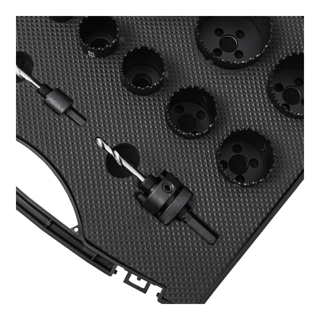 STIER Set di seghe a tazza HSS-Co8 bimetallo, profondità di taglio 44 mm, 14 pezzi (20, 22, 25, 32, 35, 40, 44, 51, 60, 68 e 76 mm)