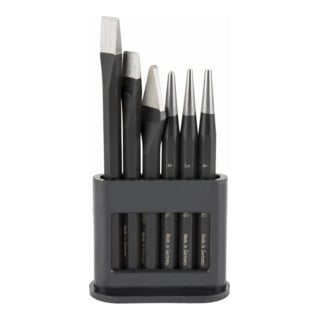 STIER Set di utensili Robust+ 6 pezzi (scalpelli/bulini/punzoni scacciapunte)