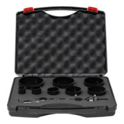 STIER Set per elettricisti di seghe a tazza HSS-Co8 bimetallo, profondità di taglio 44 mm, 11 pezzi (25, 32, 40, 54, 60, 68, 76 e 86 mm)