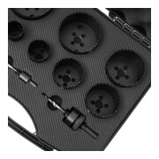 STIER Set per elettricisti di seghe a tazza HSS-Co8 bimetallo, profondità di taglio 44 mm, 11 pezzi (25, 32, 40, 54, 60, 68, 76 e 86 mm)-5