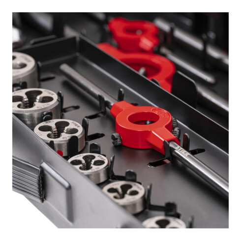 STIER Set per maschiatura con maschi a filettare M3 - M12 HSS-G 45 pezzi