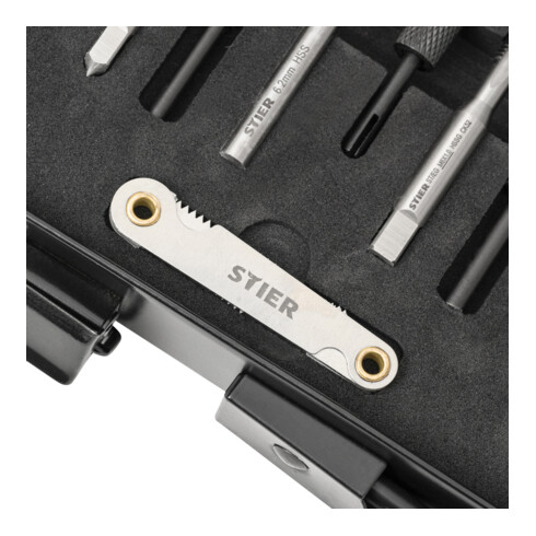 STIER Set per riparazione filettature 171 pezzi M5 - M12