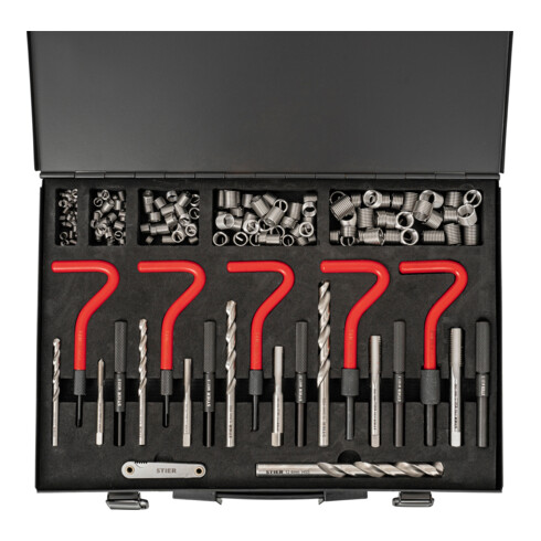STIER Set per riparazione filettature 171 pezzi M5 - M12