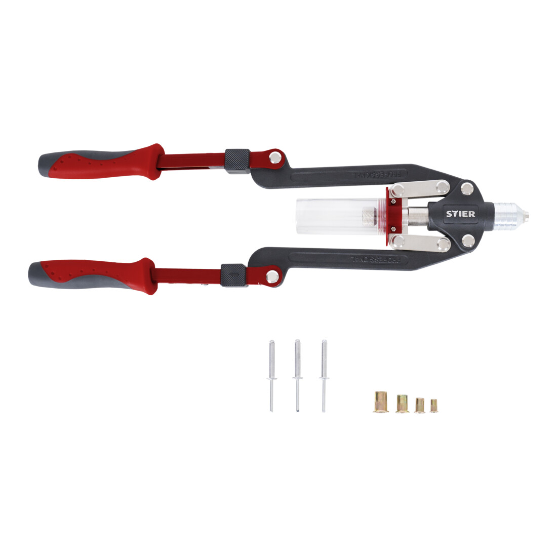 STIER Set per rivettatrice universale, 11 pz.