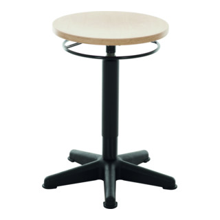 STIER Sgabello da lavoro con elementi scorrevoli altezza della seduta 440-630 mm faggio naturale