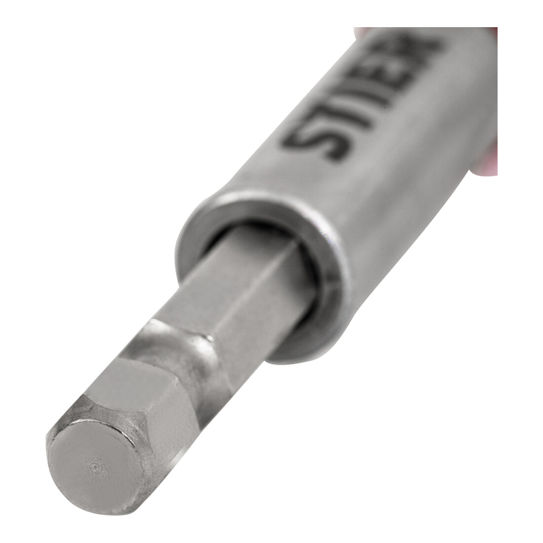 STIER snelwissel-bithouder 1/4" met geleidingshuls magnetisch