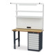 STIER Sovrastruttura per banco da lavoro singola altezza 1250mm-1