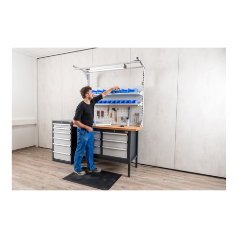 STIER Sovrastruttura per banco da lavoro singola altezza 1250mm