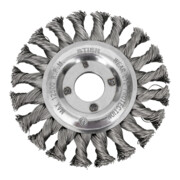STIER Spazzola circolare ø 115 mm, ø foro 22,2 mm, 0,5 mm, intrecciata, acciaio legato