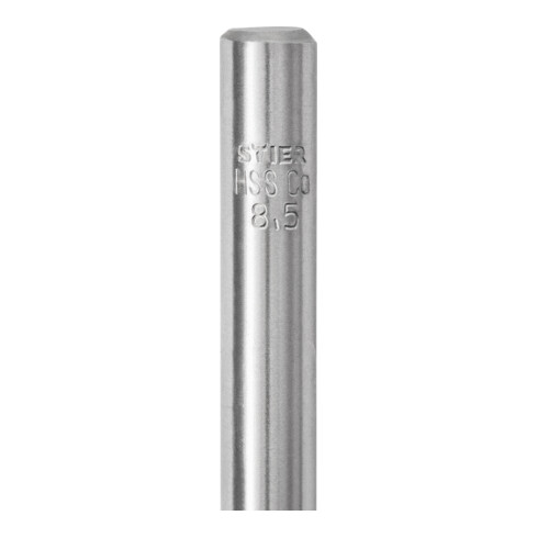 STIER Spiralbohrer 8,5 mm Premium HSS-E Co5 DIN 338 135°