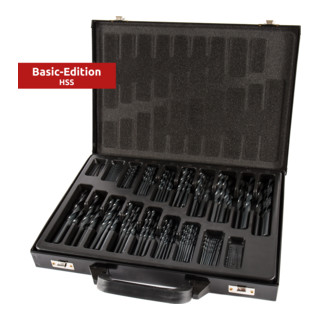 STIER Spiralbohrer-Set Basic DIN 338 HSS-R 1-10mm 0,5mm steigend 170-teilig