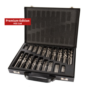 STIER Spiralbohrer-Set Premium DIN 338 HSS-Co8 1-10mm 0,5mm steigend 170-teilig