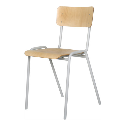 STIER stapelstoel, beuken, 450 x 385 x 390 mm