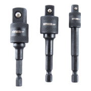 STIER Stecknuss-Adapter-Satz 1/4'' + 3/8'' + 1/2''