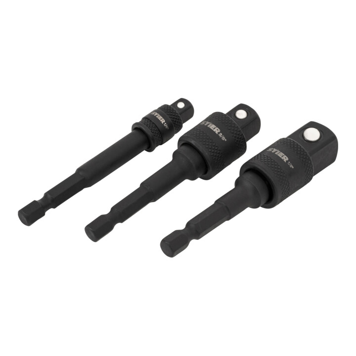STIER Stecknuss-Adapter-Satz 1/4" + 3/8" + 1/2"