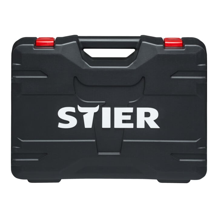 STIER Steckschlüssel-Satz, 1/4, 3/8 und 1/2 Zoll, 179-teilig