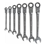 STIER steek-ringratelsleutelset met scharnier SW 8 - 19 mm 7-delig-5