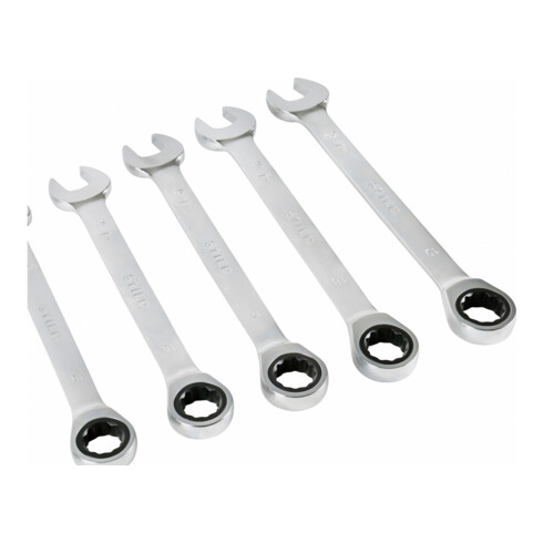 STIER steek-ringratelsleutelset, SW 8 - 19 mm, 12-delig