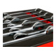 STIER steek-ringratelsleutelset, SW 8 - 19 mm, 12-delig, in inlay van zacht schuim (EVA)