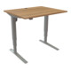 STIER Steh-Tisch 501-43 elektrisch höhenverstellbar 100 x 80cm Nussbaum mel. 65-125cm