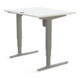 STIER Steh-Tisch 501-43 elektrisch höhenverstellbar 100 x 80cm Weiß melaminbeschichtet 65-125cm