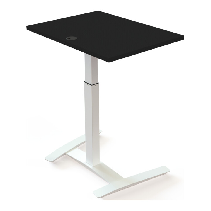STIER Steh-Tisch elektrisch 501-9 80 x 60 cm Schwarz/Weiß mel. 72-120 cm