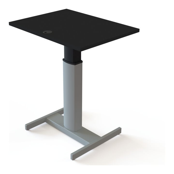 STIER Steh-Tisch elektrisch höhenverstellbar 80 x 60 cm Schwarz mel. 68-120 cm