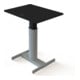 STIER Steh-Tisch elektrisch höhenverstellbar 80 x 60 cm Schwarz mel. 68-120 cm