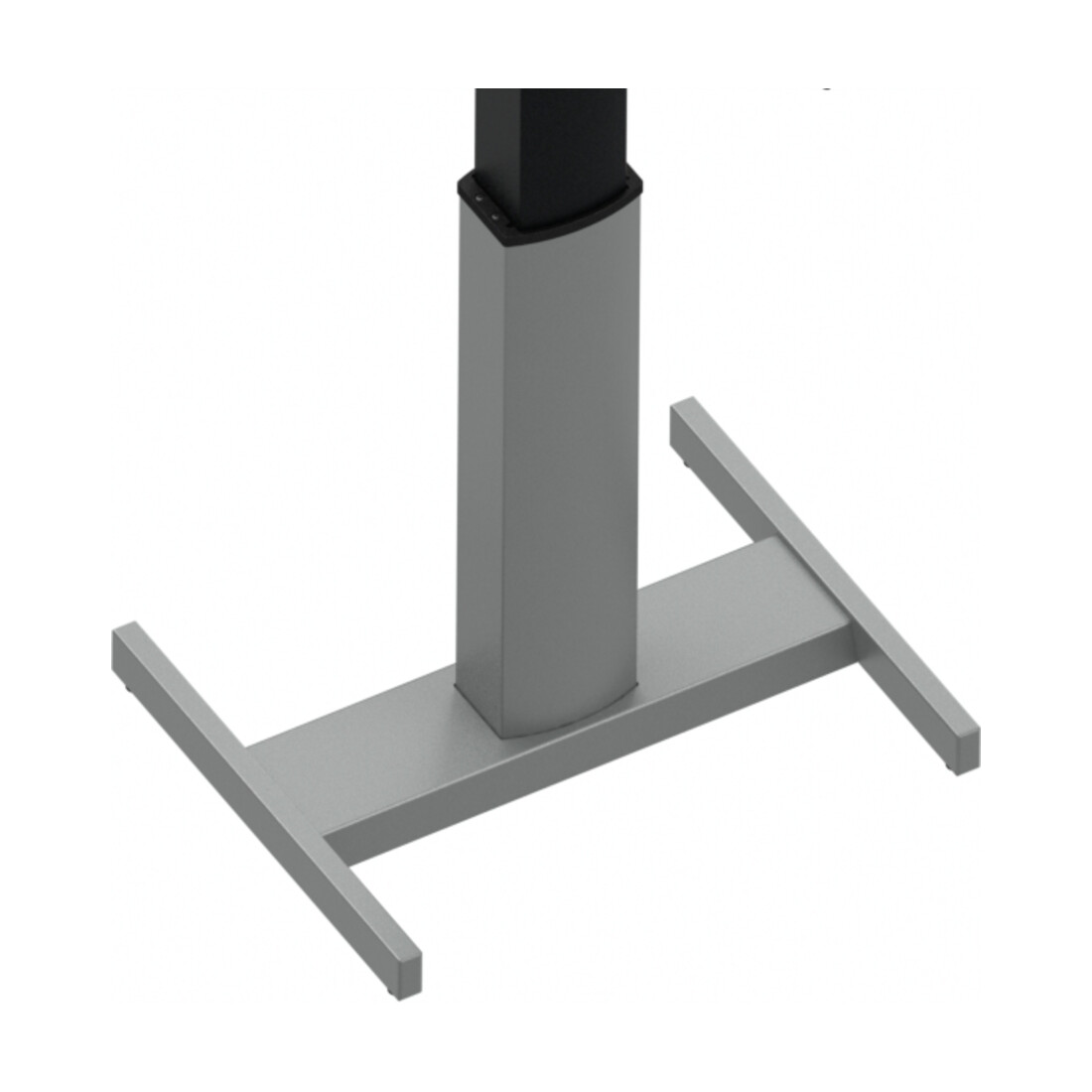 STIER Steh-Tisch elektrisch höhenverstellbar 80 x 60 cm Schwarz mel. 68-120 cm