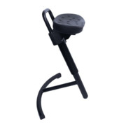 STIER Stehhilfe mit Stahlgestell grau Sitzhöhe PU-Sitz