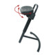 STIER Stehhilfe mit Stahlgestell schwarz Sitzhöhe 645-825 mm PU-Sitz
