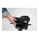 STIER Stehhilfe mit Stahlgestell schwarz Sitzhöhe 645-825 mm PU-Sitz