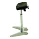 STIER Stehhilfe XL 600–850 mm 12° Neigung schwarz mit Griff und Rollen