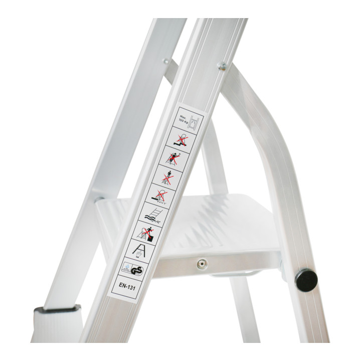 STIER Stehleiter mit Plattform einseitig begehbar 150 kg DIN EN 131