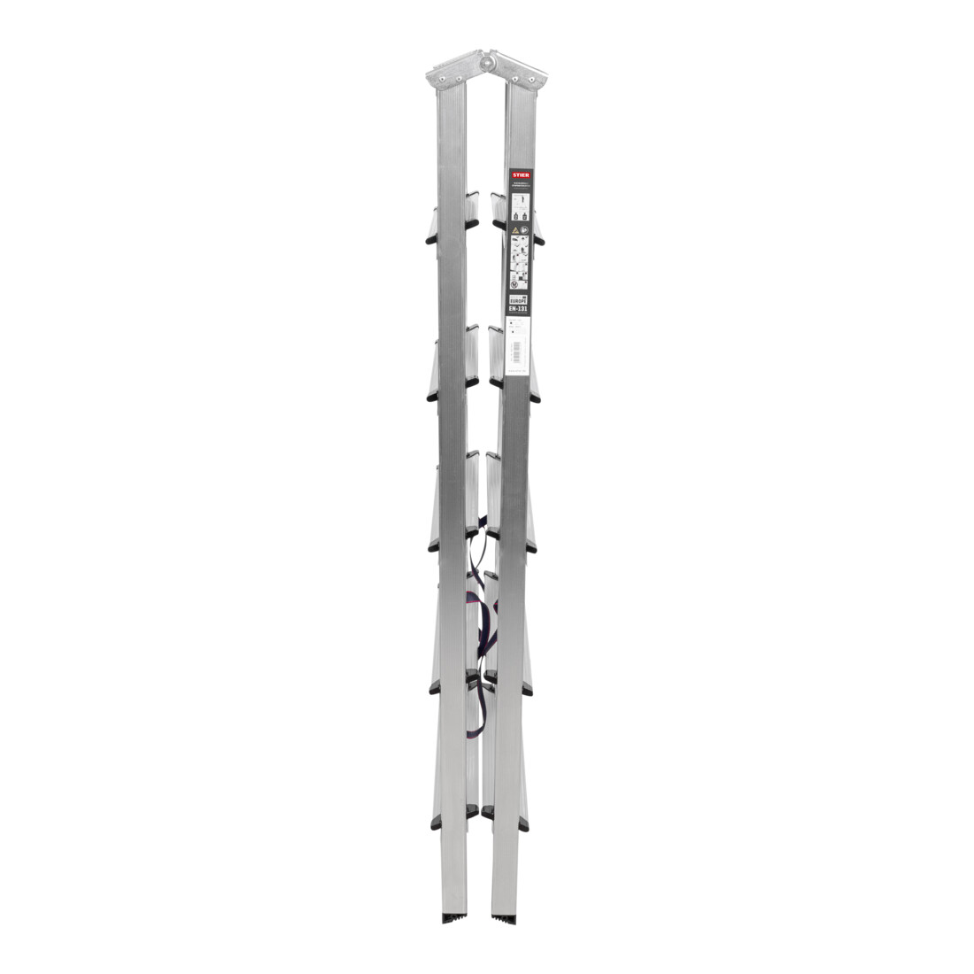 STIER Stufen Stehleiter 2x6 Stufen beidseitig begehbar FI-6