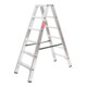 STIER Stufen Stehleiter Premium 2x6 Stufen beidseitig begehbar-1