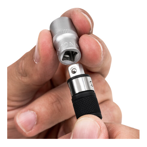 STIER Supporto per chiavi a bussola e bit 2 in 1 Multi+ 1/4"