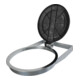 STIER Supporto per sacco portarifiuti per fissaggio a parete nero per 120 l di volume largh.xprof.xalt. 550x370x100 mm-4