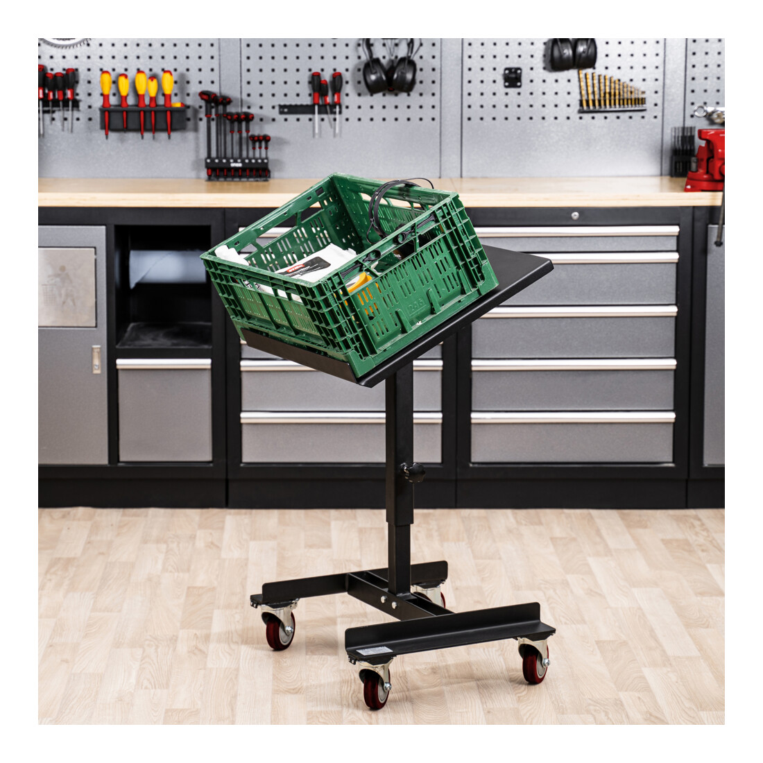 STIER Supporto, portata 50 kg, con regolazione dell’altezza 740 - 990 mm