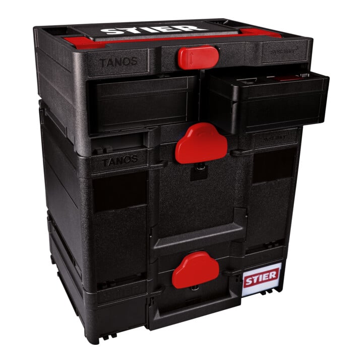 STIER Systainer S, noir, 71 mm x 265 mm x 171 mm, compatible avec Systainer³ Rack