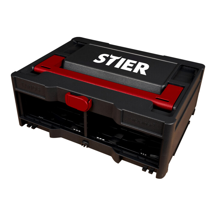 STIER Systainer³ rek, zwart, 296 x 396 x 154 mm, compatibel met 2x Systainer S