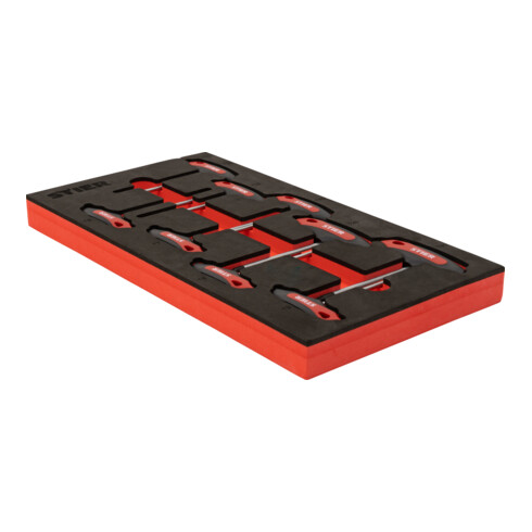 STIER T-Griff-Schraubendreher-Satz Torx TX6 - TX30 mm 9-teilig in Weichschaumeinlage (EVA)