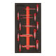 STIER T-Griff-Schraubendreher-Satz TX TX6 - TX30 mm 9-teilig in Weichschaumeinlage (EVA)-1