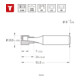 STIER T-groeffrees M8 13,5 x 8,6 x 8 mm