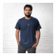 STIER T-Shirt embro essential coton bio M marine