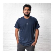 STIER T-Shirt embro essential coton bio M marine